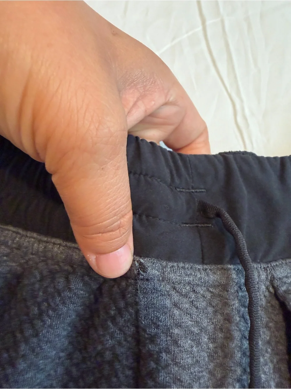 lululemon athletica Men's Charcoal Gray Knit Drawstring Shorts